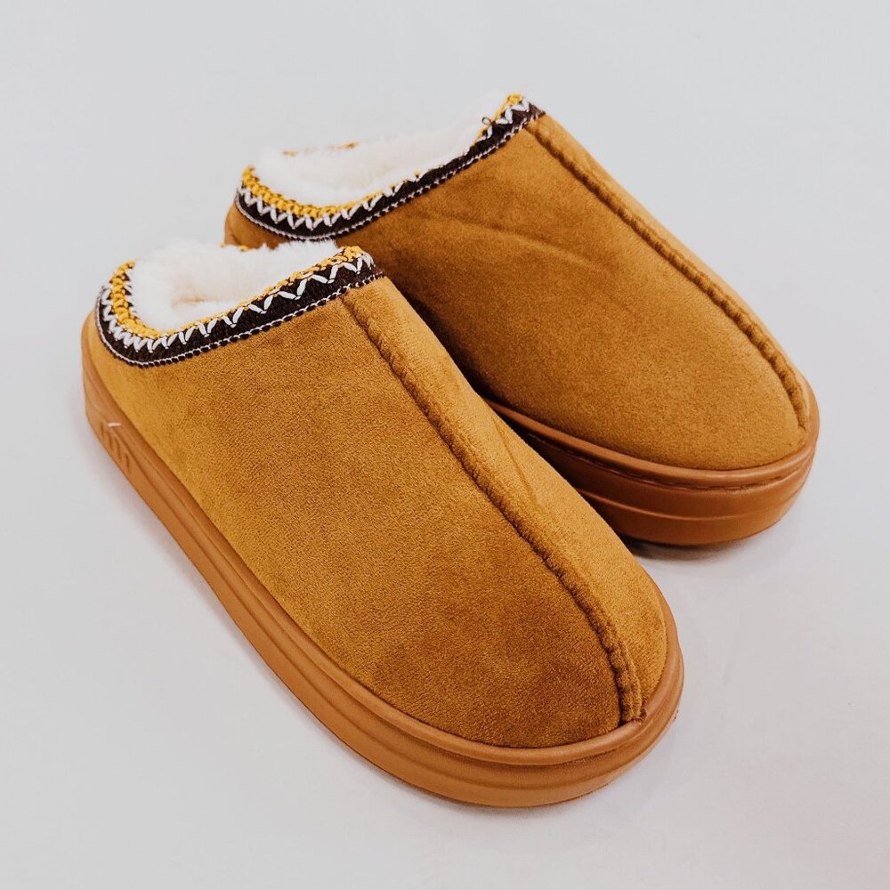 Winter Warmth Slippers - Camel color